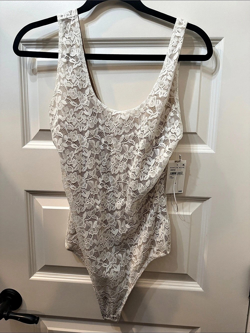 Good American B703 Floral Lace One Piece Size Small